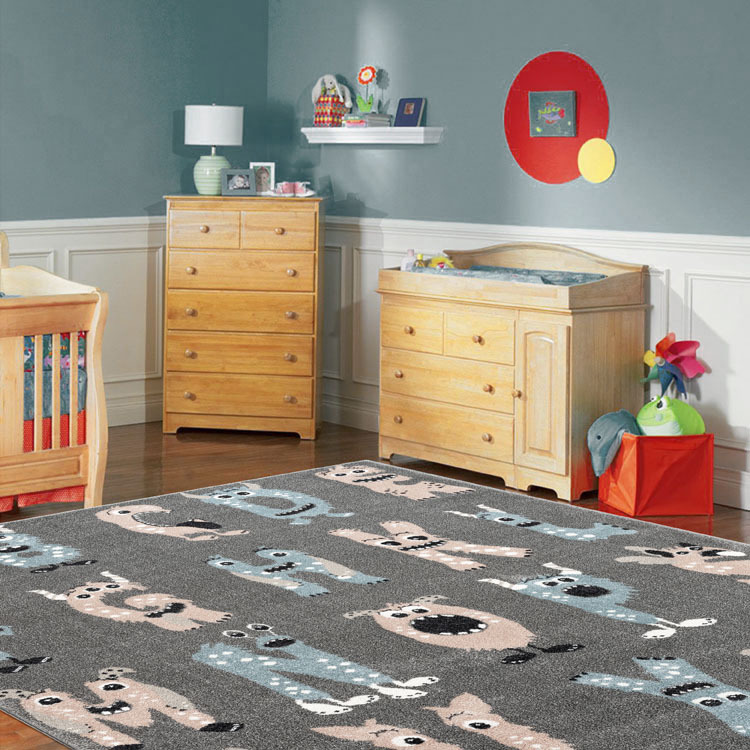 Large View Sunny Kids Fun Monster ABC Rug