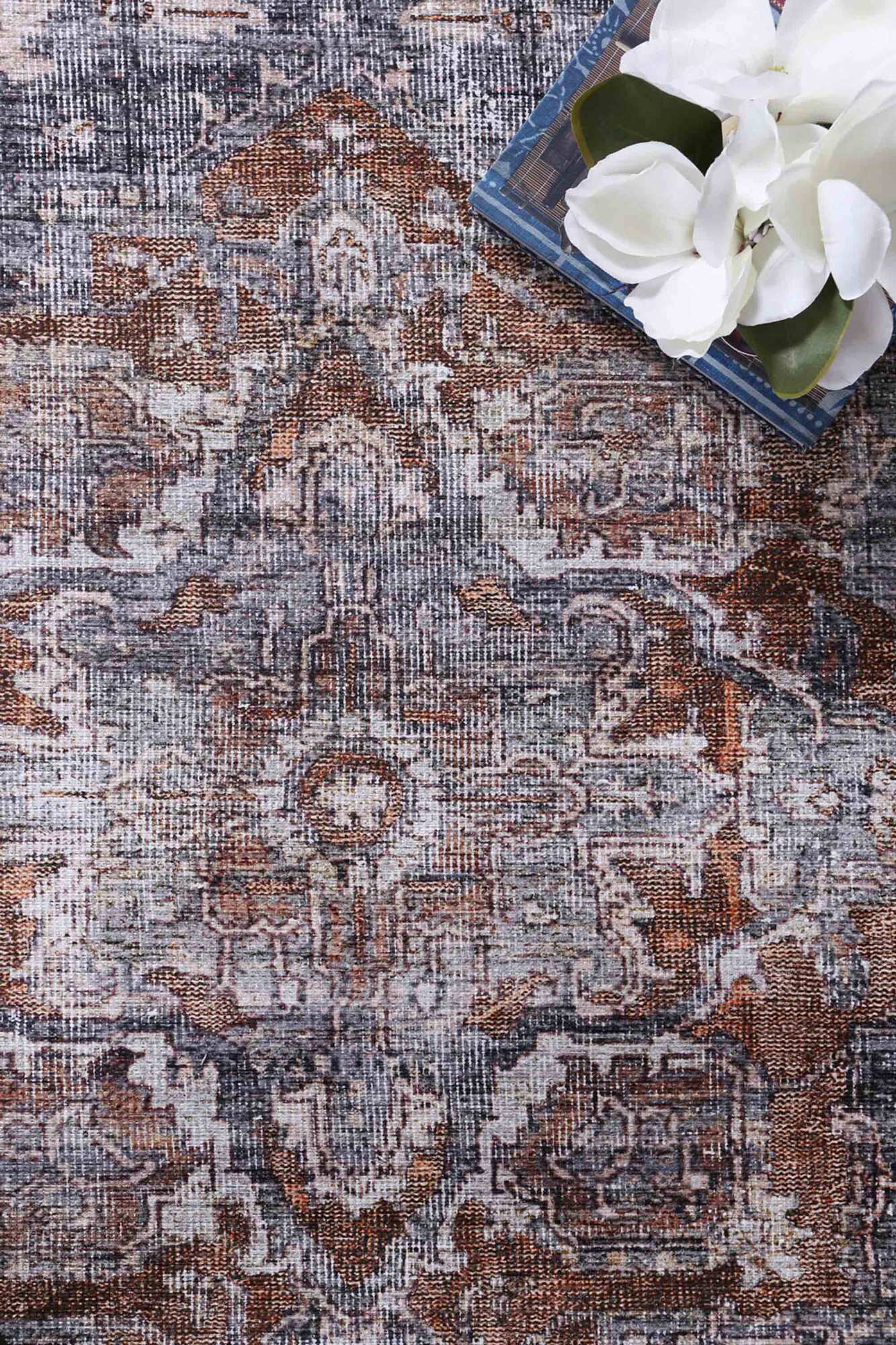 Large View Victoria Vintage Cotton Rug
