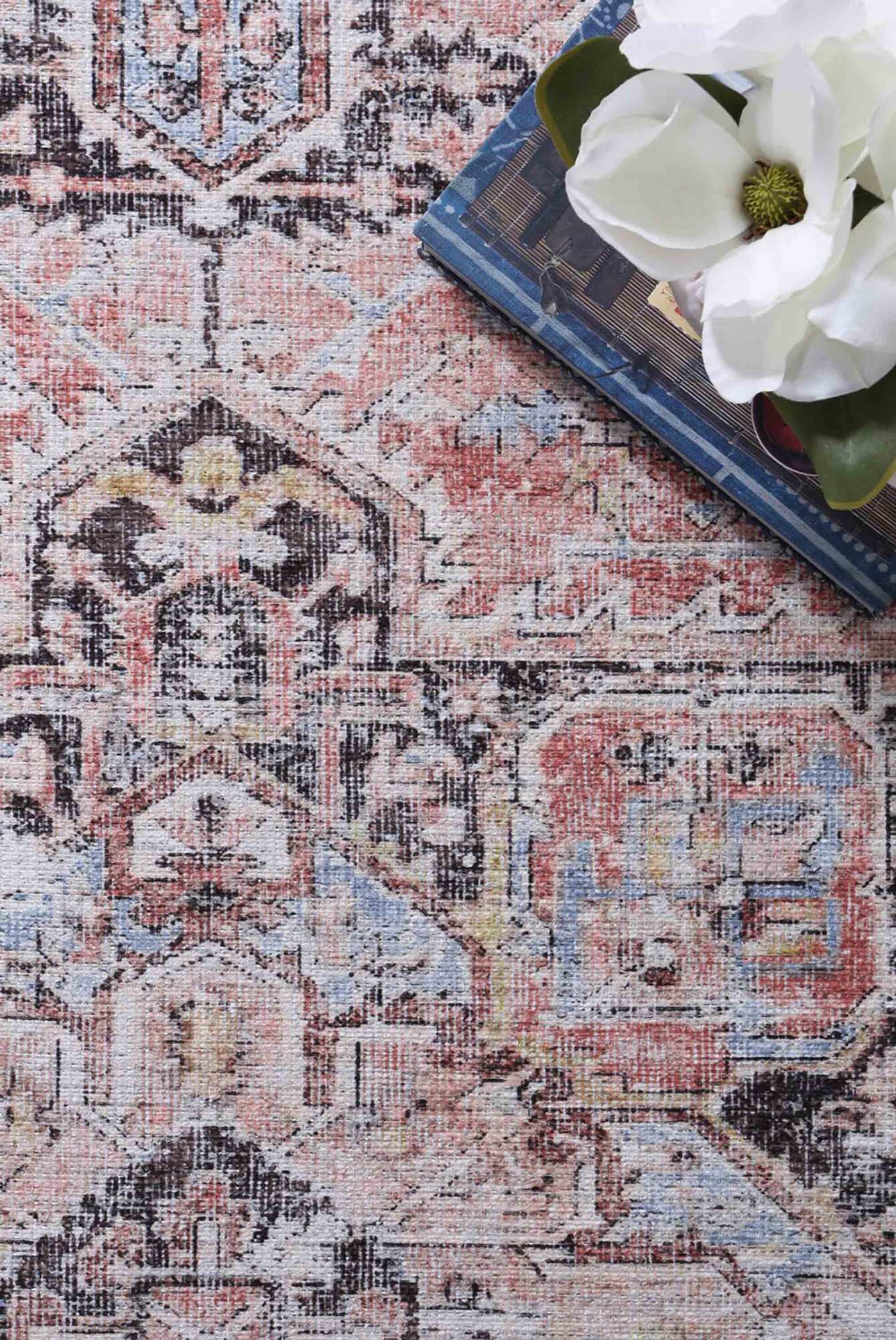 Large View Victoria Vintage Cotton Rug