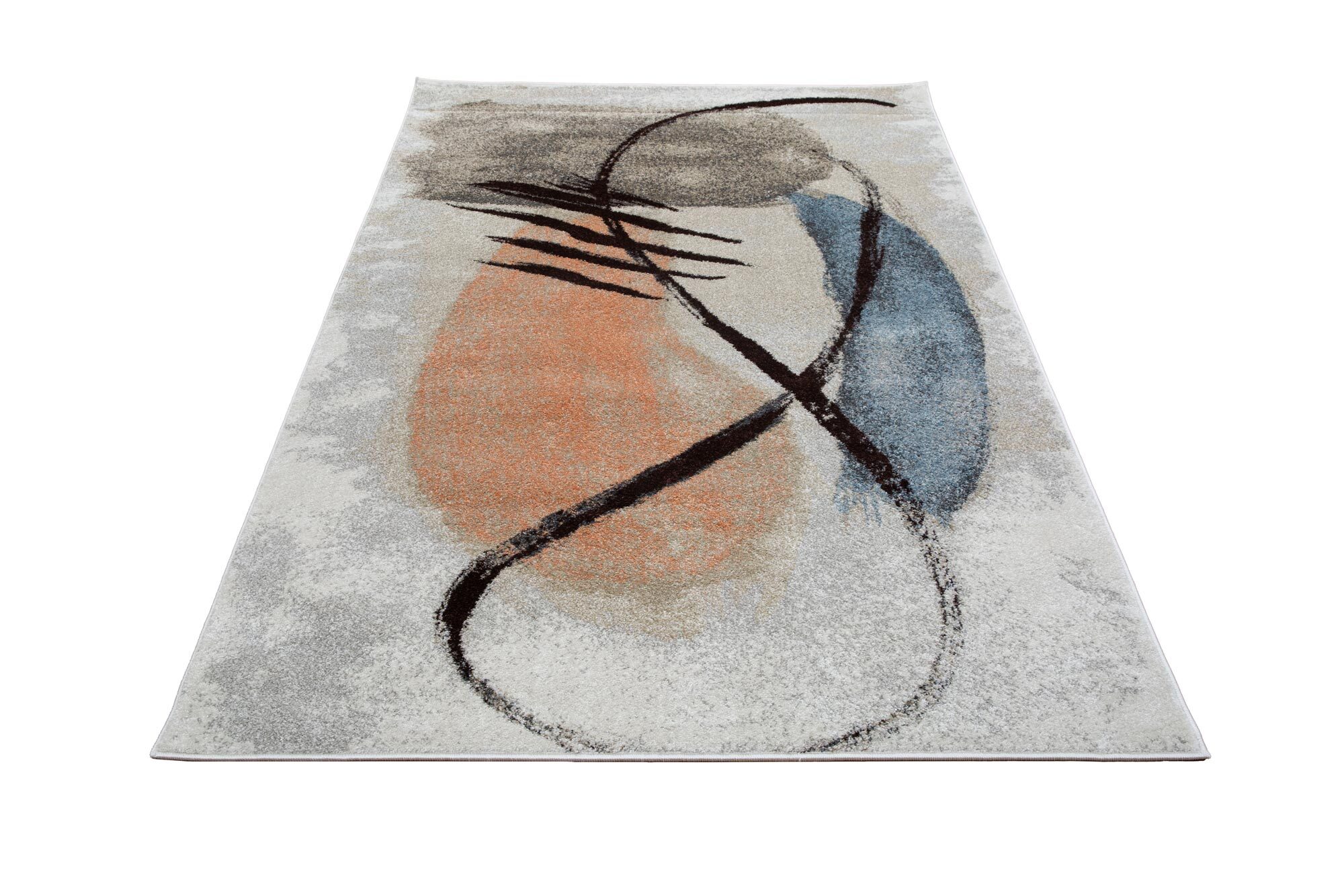 Large View Vivid Modern Abstract Rug