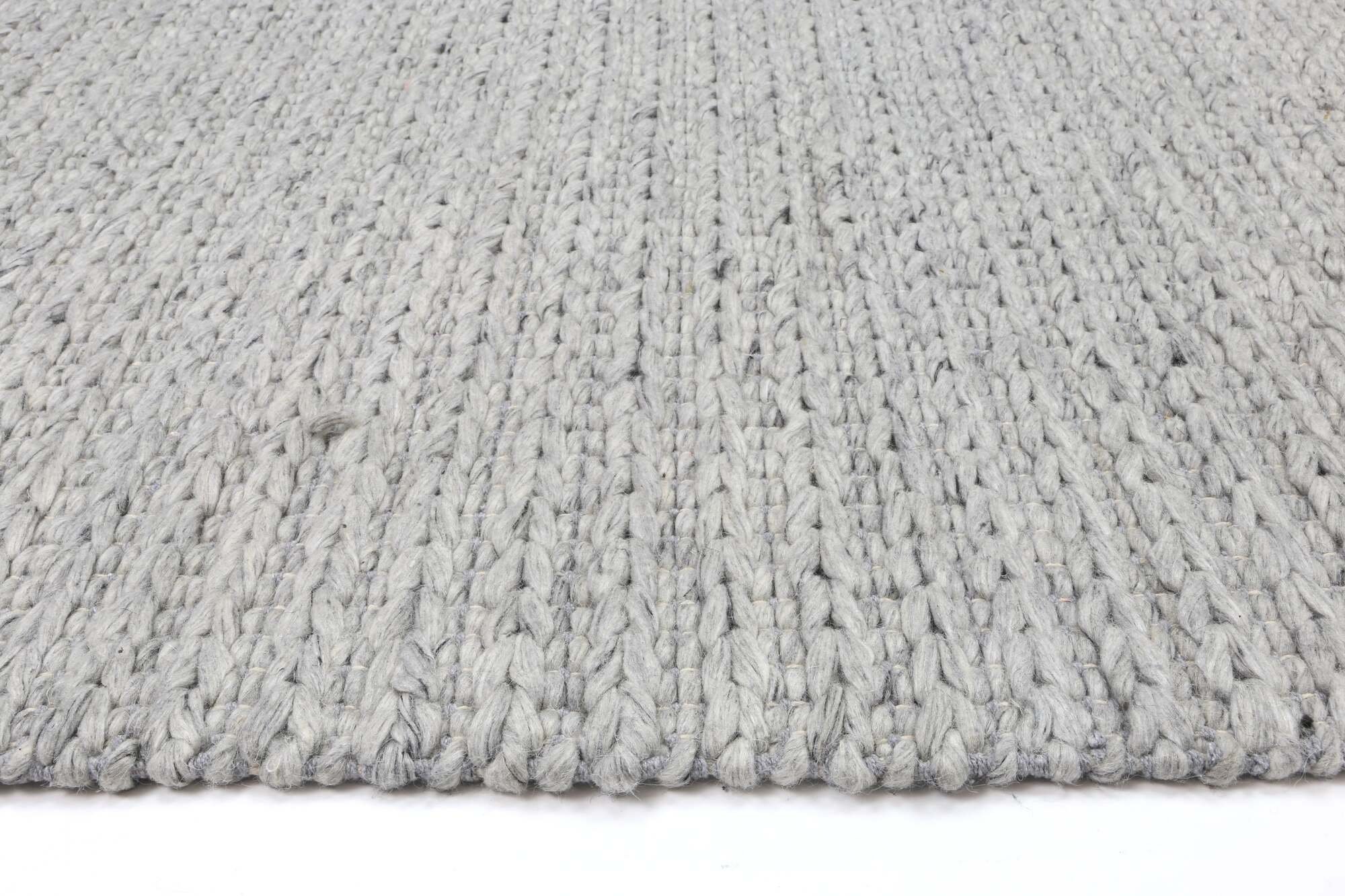 Large View Zuri Grey Hand Loomed Rug