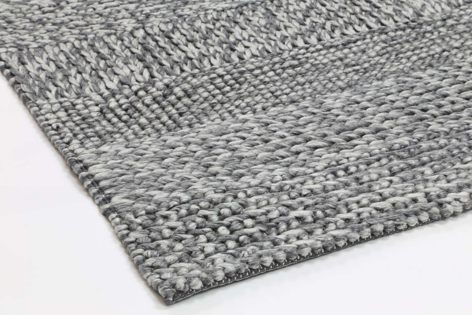 Large View Zuri Charcoal Hand Loomed Rug