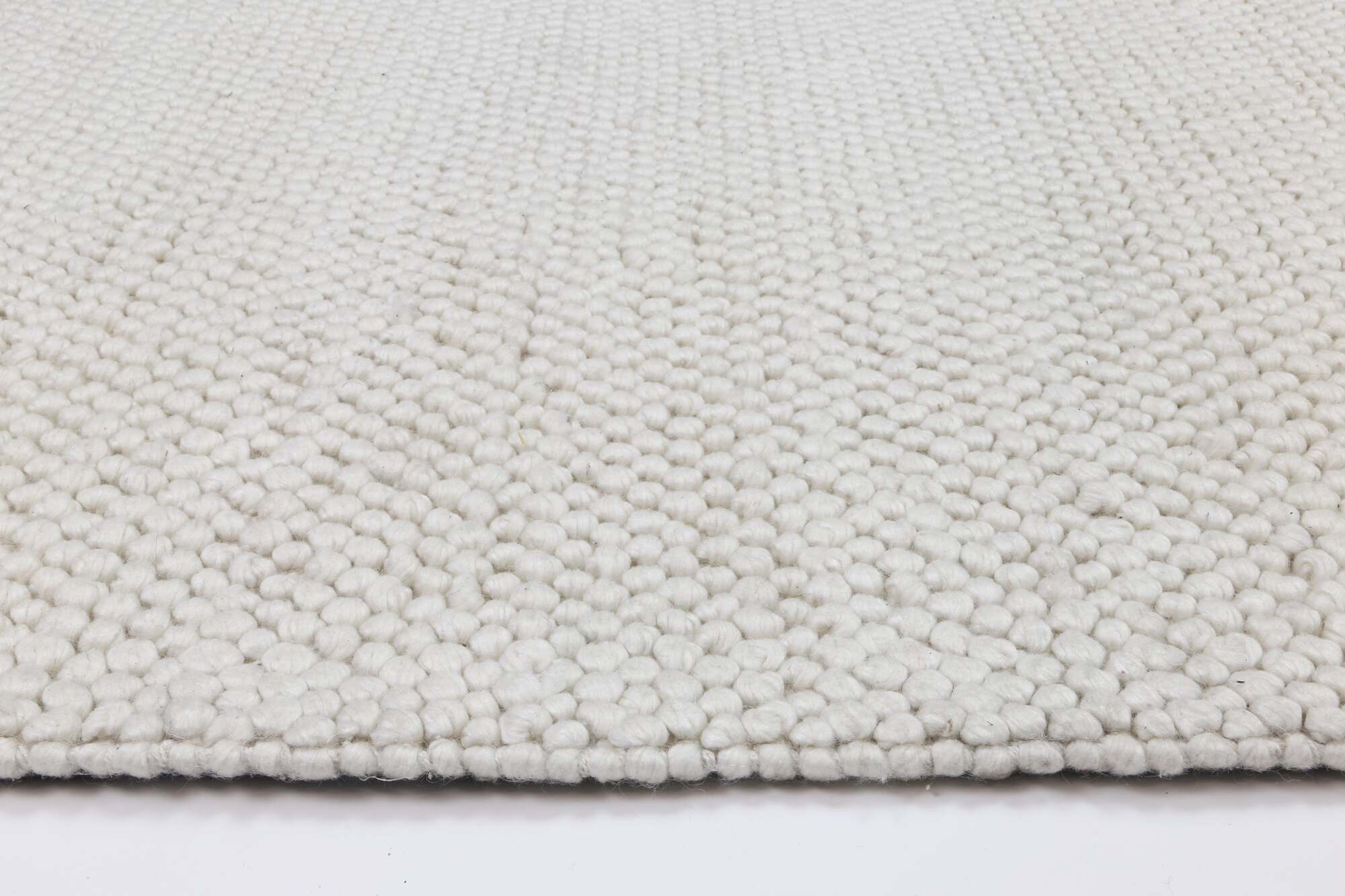 Zuri Hand Loomed Rug White Rug Flexible Payments