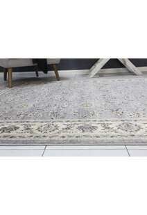 Alfred Grey Traditional Floral Rug