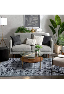Americo Grey Medallion Rug