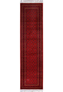 Classic Red Afghan Geometric Rug