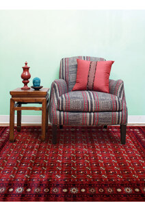 Red Afghan Tribal Medallion Rug