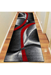 Aria Black Modern Abstract Rug