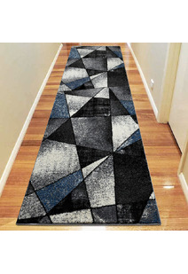 Aria Blue Modern Geometric Rug