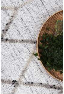 Ariel Fringed Moroccan Trellis Rug