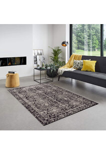 Brigitte Black Traditional Rug
