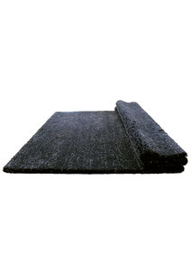 Boston Plain Black Modern Rug