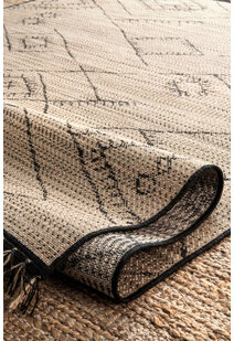 Carlo Geometric Fringed Rug