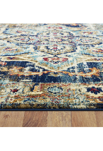 Danny Navy Classic Medallion Rug