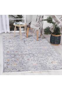 Darra Grey Transitional Floral Rug