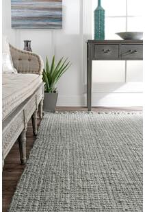 Dyed Jute Grey Hand Woven Rug