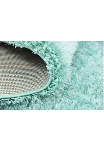 Dream Plain Green Thick Shag Rug