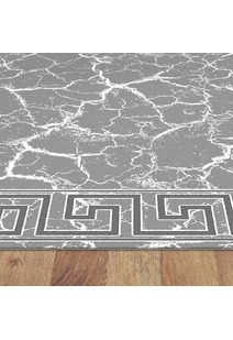 Dylan Grey Greek Key Border Rug