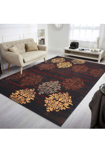 Eliza Modern Floral Emblem Rug