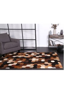 Elena Cow Hide Leather Rug