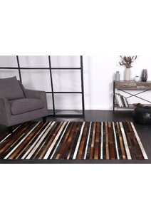 Elena Cow Hide Leather Rug