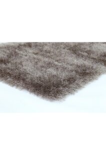Elisa Silky Soft Brown Shaggy Rug