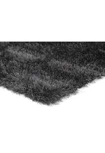 Elisa Silky Soft Black Shaggy Rug