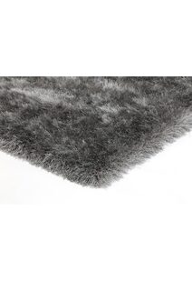 Elisa Plain Grey Thick Shaggy Rug