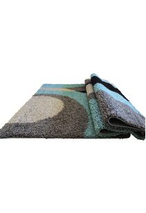 Moss Modern Abstract Shag Rug