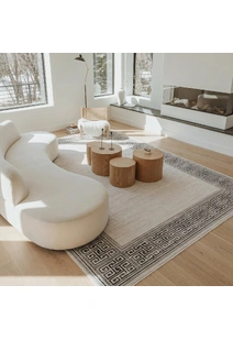 Fendi Geometric Border Rug
