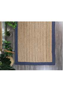 Harrold Navy Border Jute Rug