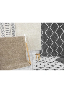 Joey Plain Cream Shaggy Rug
