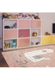 Kade Llama / Alpaca Pink Kids Rug