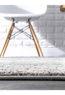 Kara Modern Blue Abstract Rug