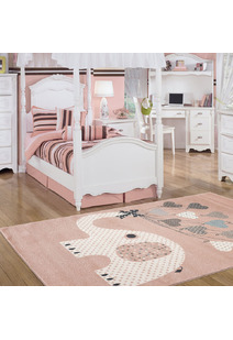 KidsZoo Pink Elephant Kids Rug