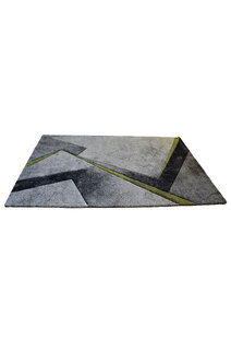 Lucia Green Modern Abstract Rug
