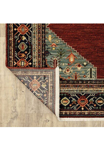Leah Medallion Fringed Wool Rug