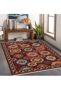 Leah Classic Geometric Wool Rug