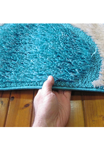 Logan Teal Modern Shaggy Rug