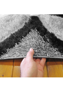 Logan Modern Grey Shaggy Rug