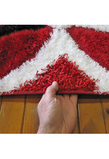 Logan Modern Red Shaggy Rug
