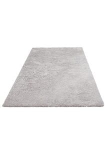 Levis Plain Grey Thick Shaggy Rug