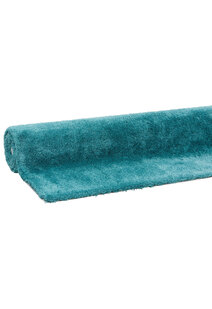 Levis Plain Green Shaggy Rug