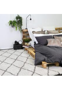 Maya Moroccan Trellis Shaggy Rug