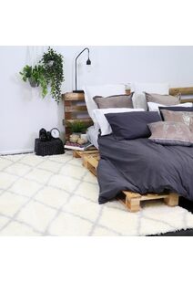 Maya Moroccan Trellis Shaggy Rug