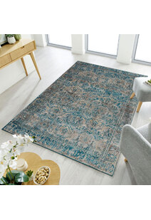 Melanie Blue Traditional Rug