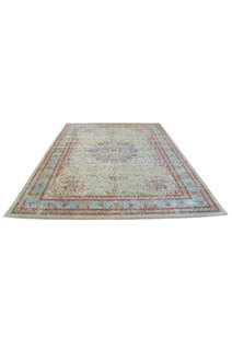 Messi Turquoise  Overdyed Rug