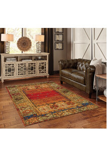 Marly Geometric Border Rug