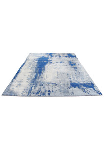 Messi Blue Abstract Monet Rug