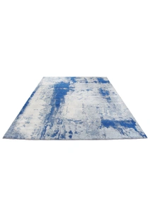 Messi Blue Abstract Monet Rug